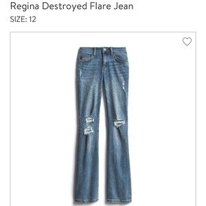 Distressed Flare Jeans